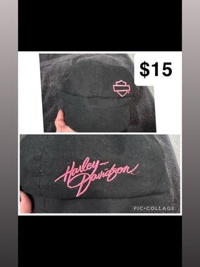 Harley-Davidson Black Cap with Pink Logo